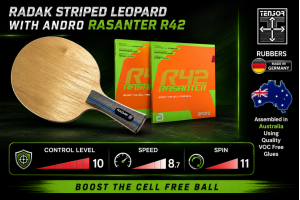 RADAK R2P Striped Leopard with Andro Rasanter R42